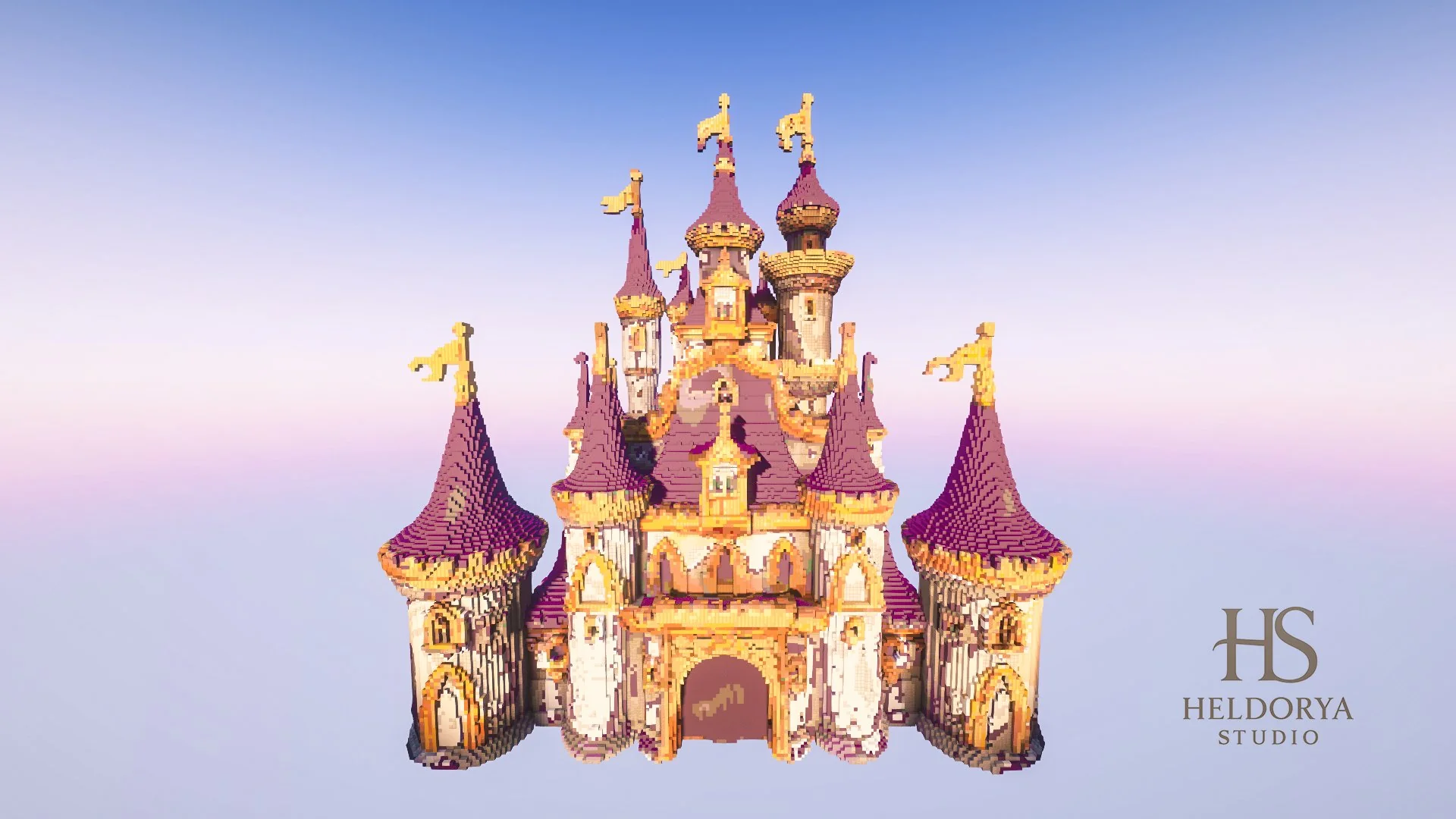 Beautiful Purple Castle - Fantasy