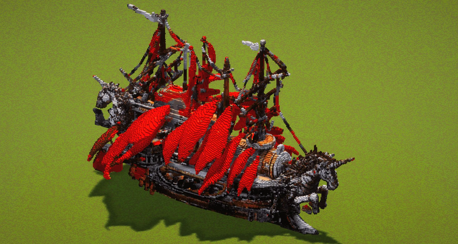 Big Red Sail Boat