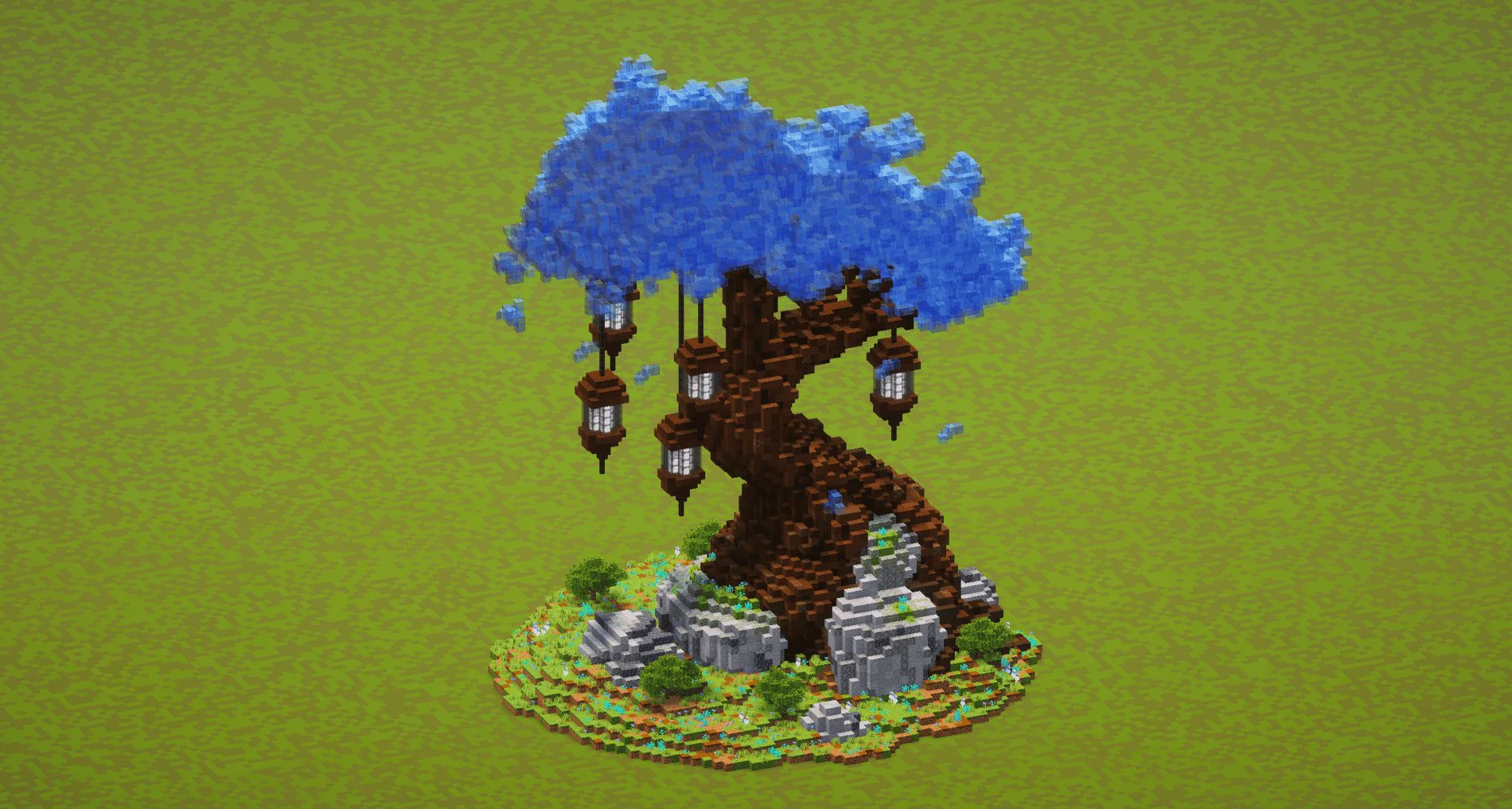 Blue Lantern Tree