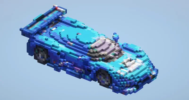 Blue Racer Car Small