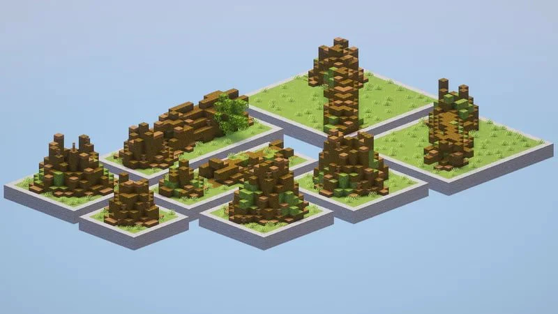 Custom Jungle Fallen Trees Pack