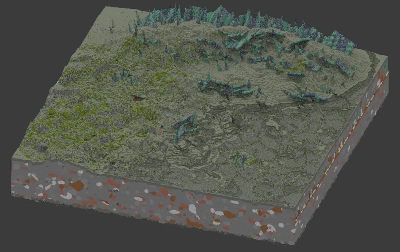 Custom Mandalore Star Wars Nuked Planet Map 500x500 Blocks