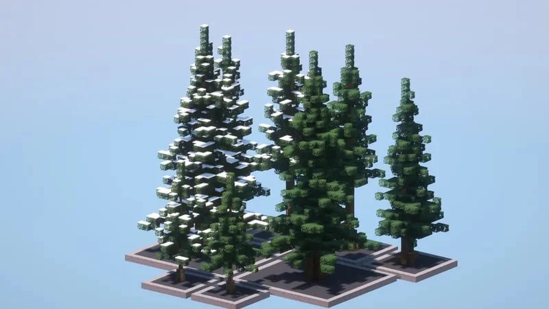 Custom Spruce Trees Pack