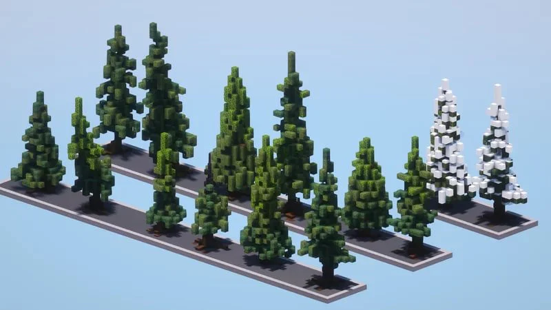 Custom Spruce Trees Pack