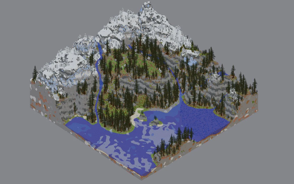 Custom Survival Mountain Taiga Map