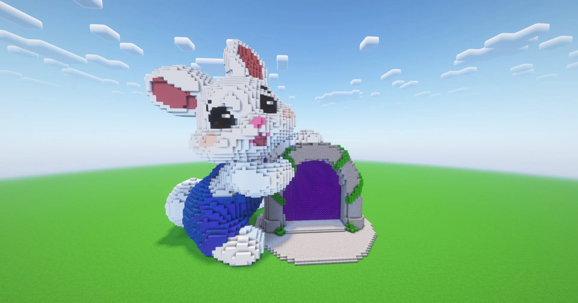 Cute Easter Bunny Nether Portal