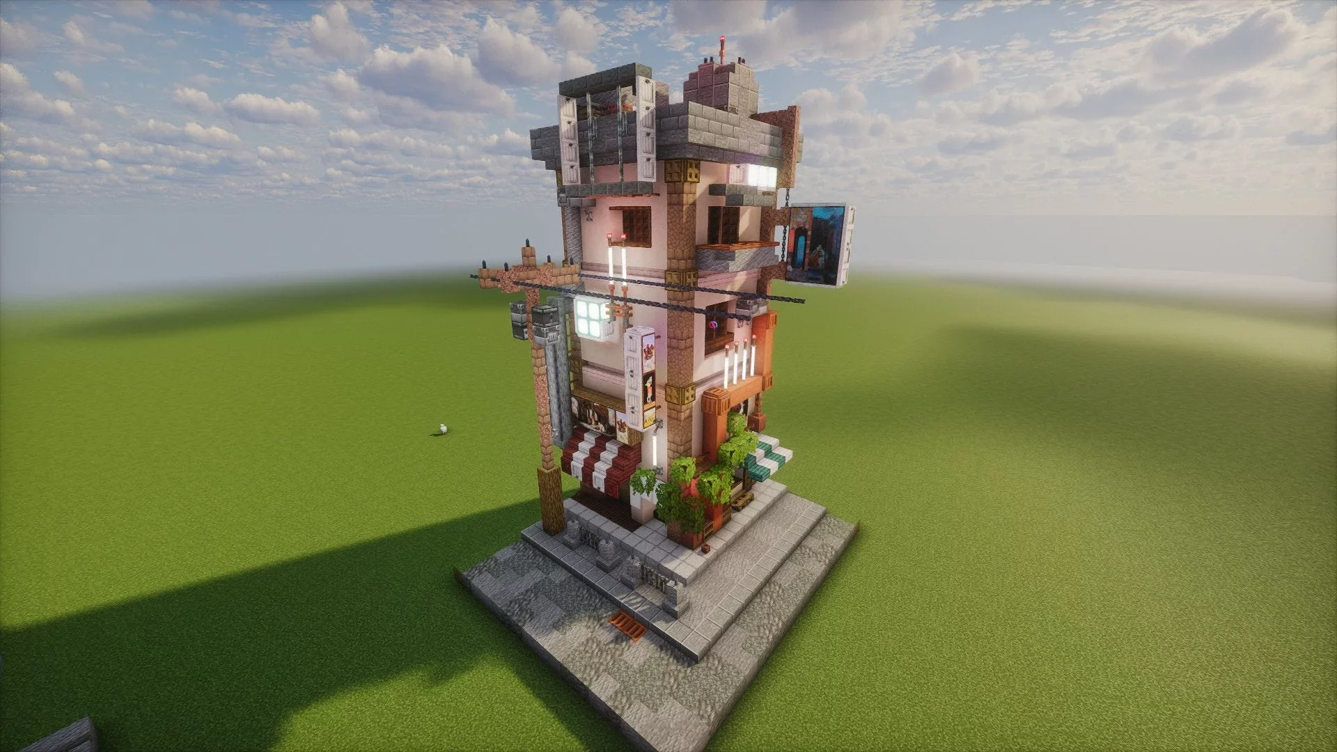 Cyberpunk Corner Building - Image 5