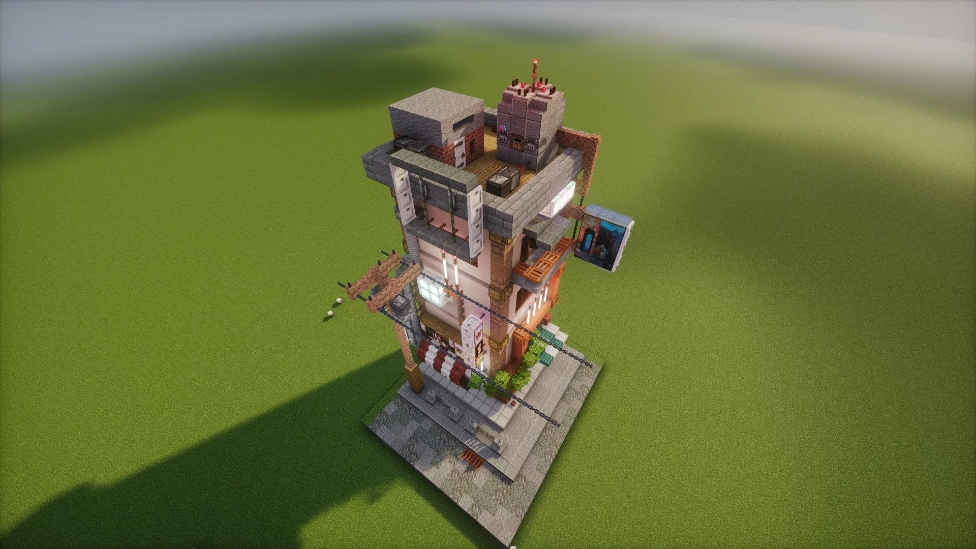 Cyberpunk Corner Building - Image 8