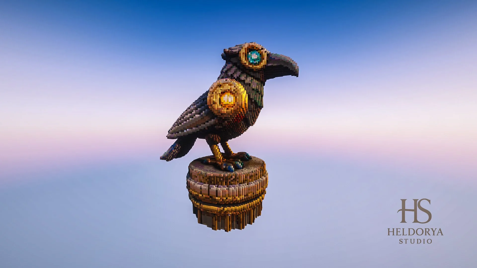 Futuristic Statue - Bird