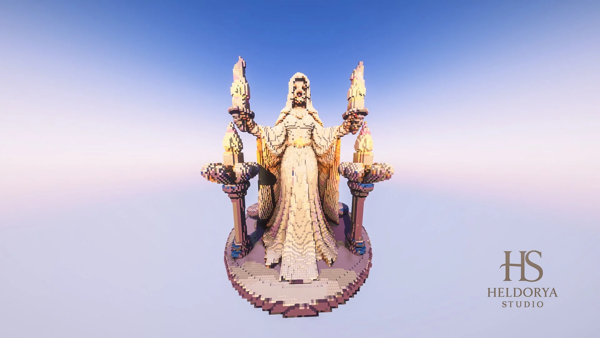 Gothic Woman Statue - Altar