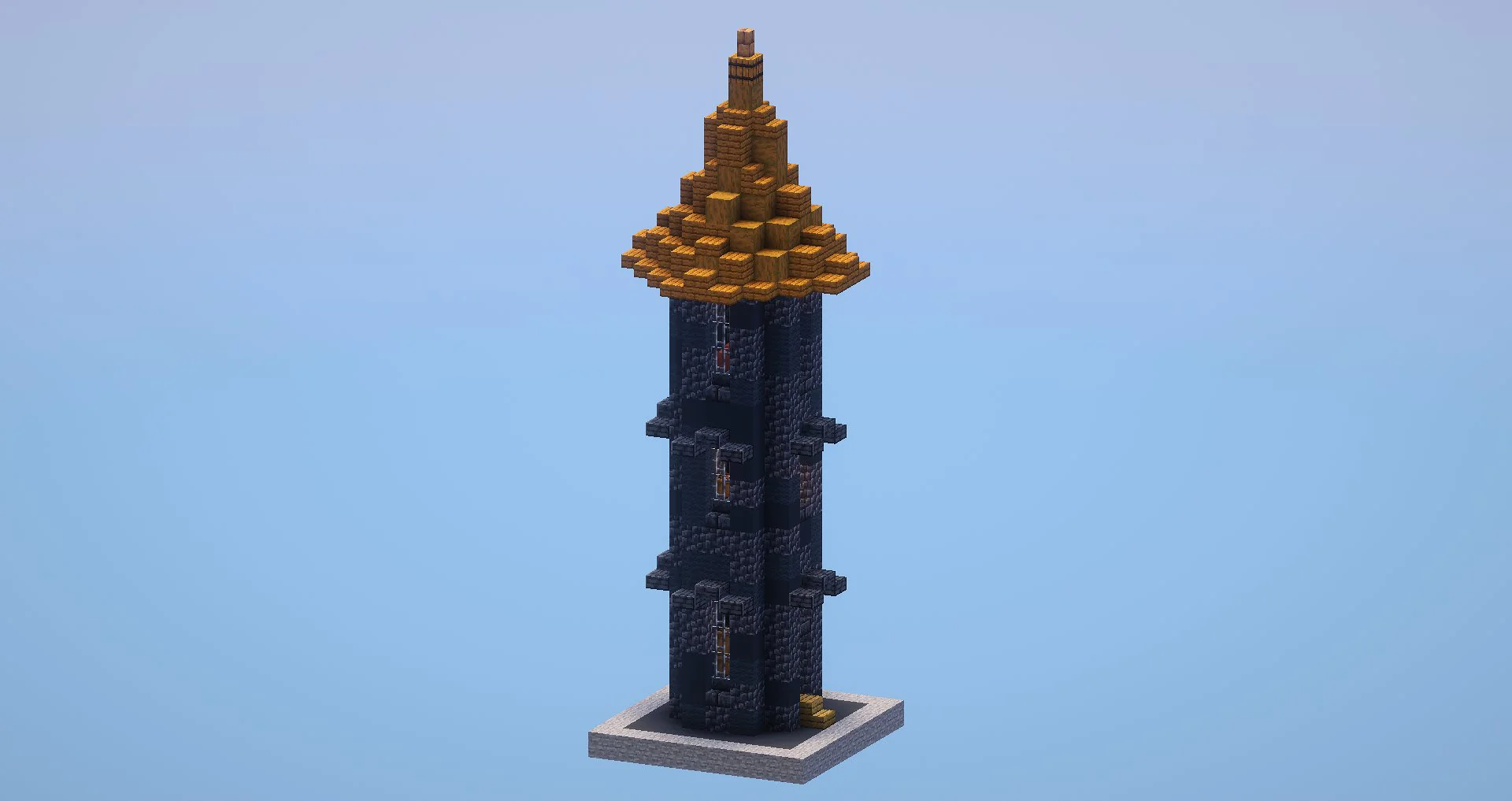 Gray Medieval Tower