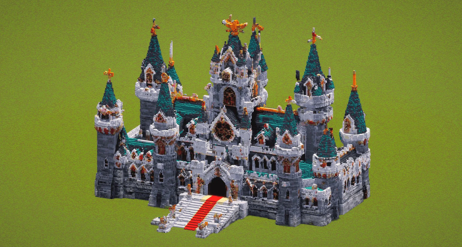 Huge Cyan Castle