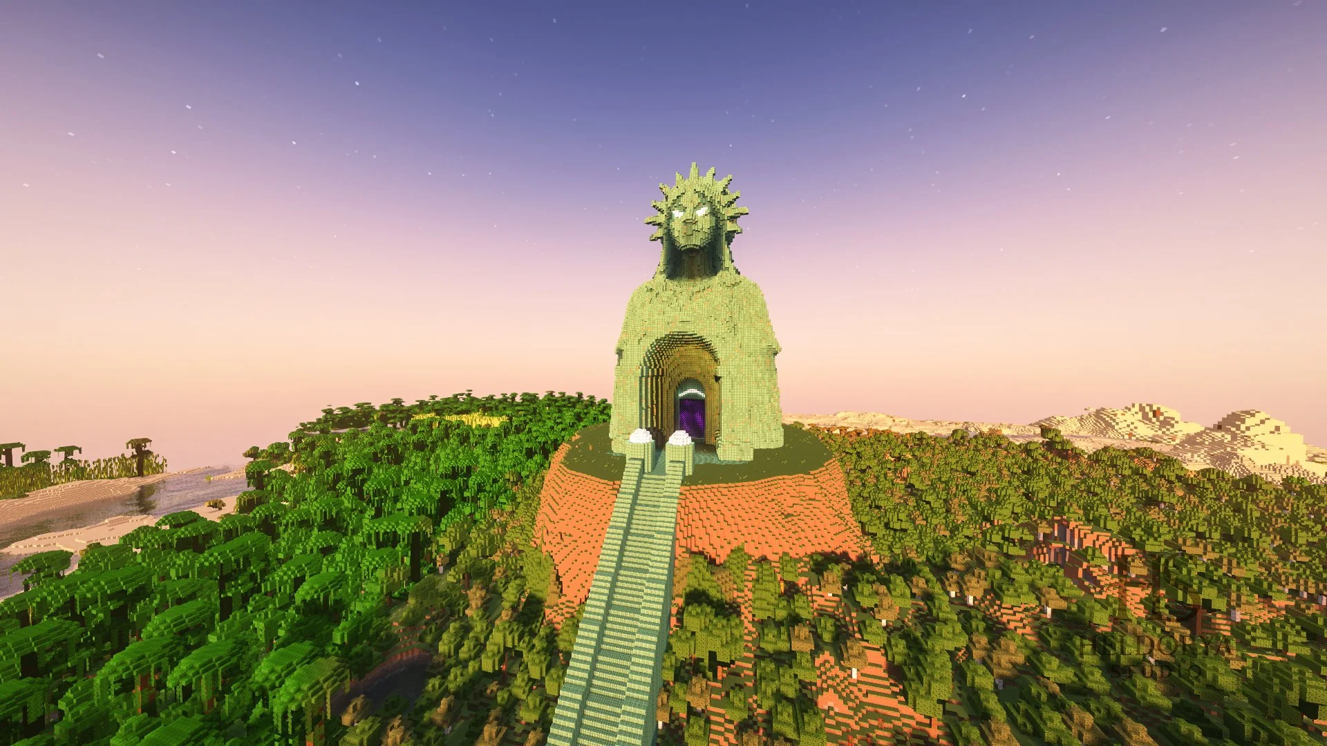 Liberty Statue Nether Portal - Litematic & Schematic