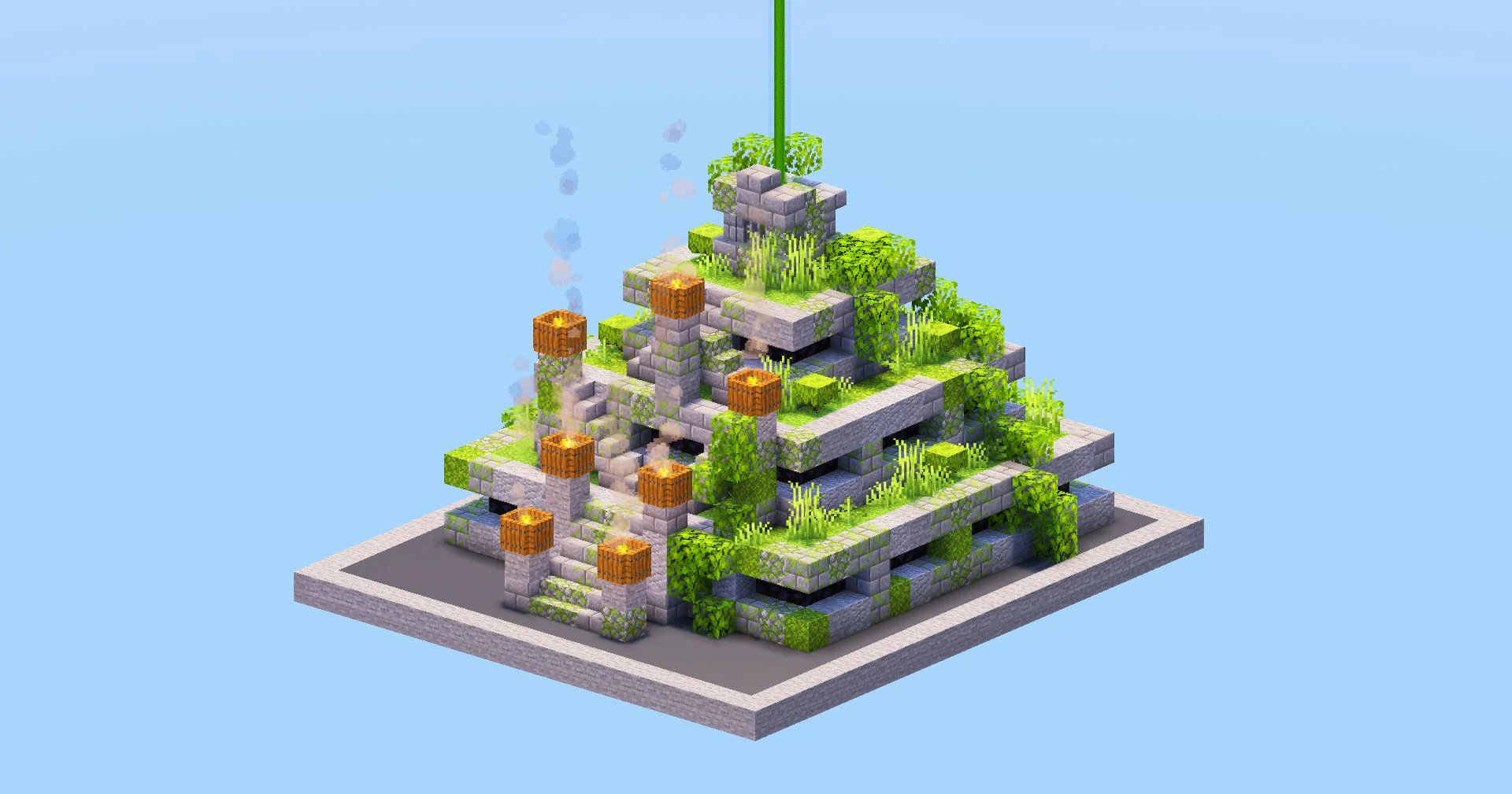 Mayan Pyramid Beacon Design