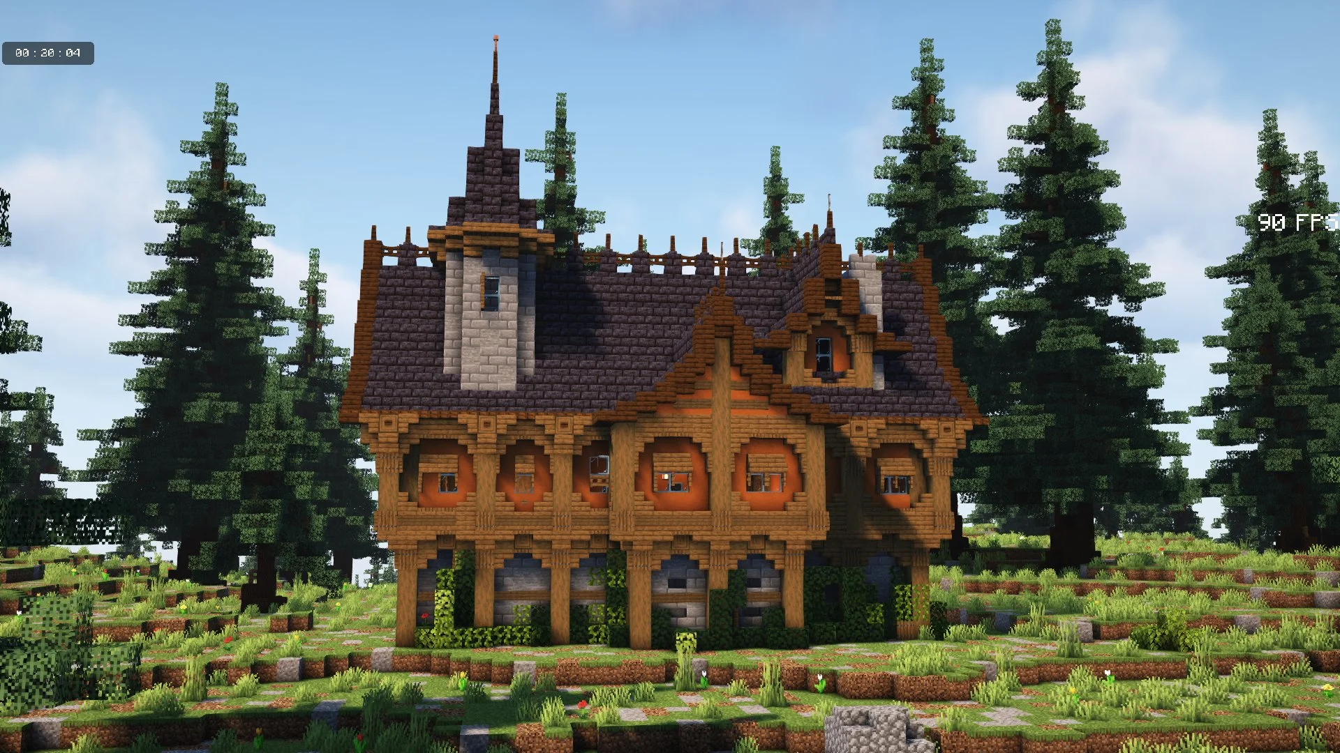 Medieval Mansion with interior