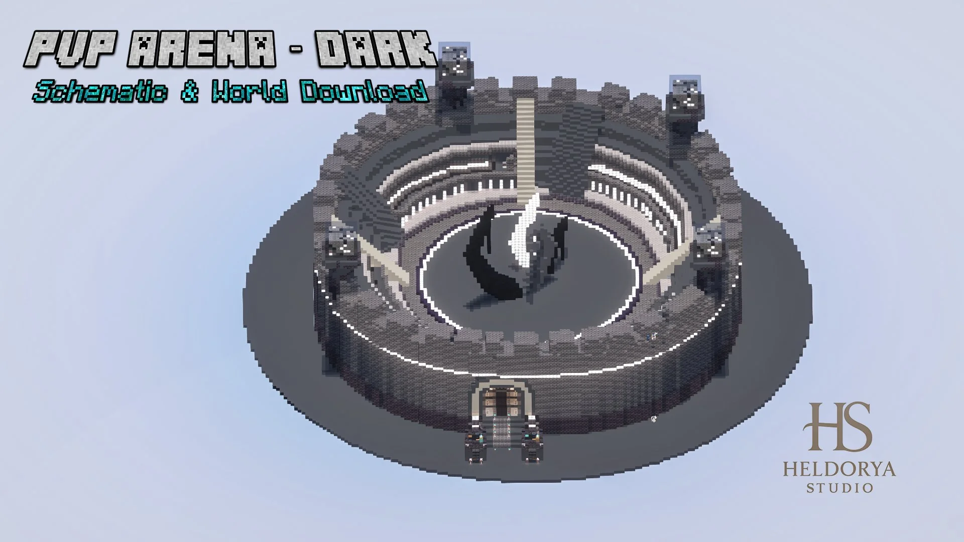 PvP Circular Arena Dark Themed