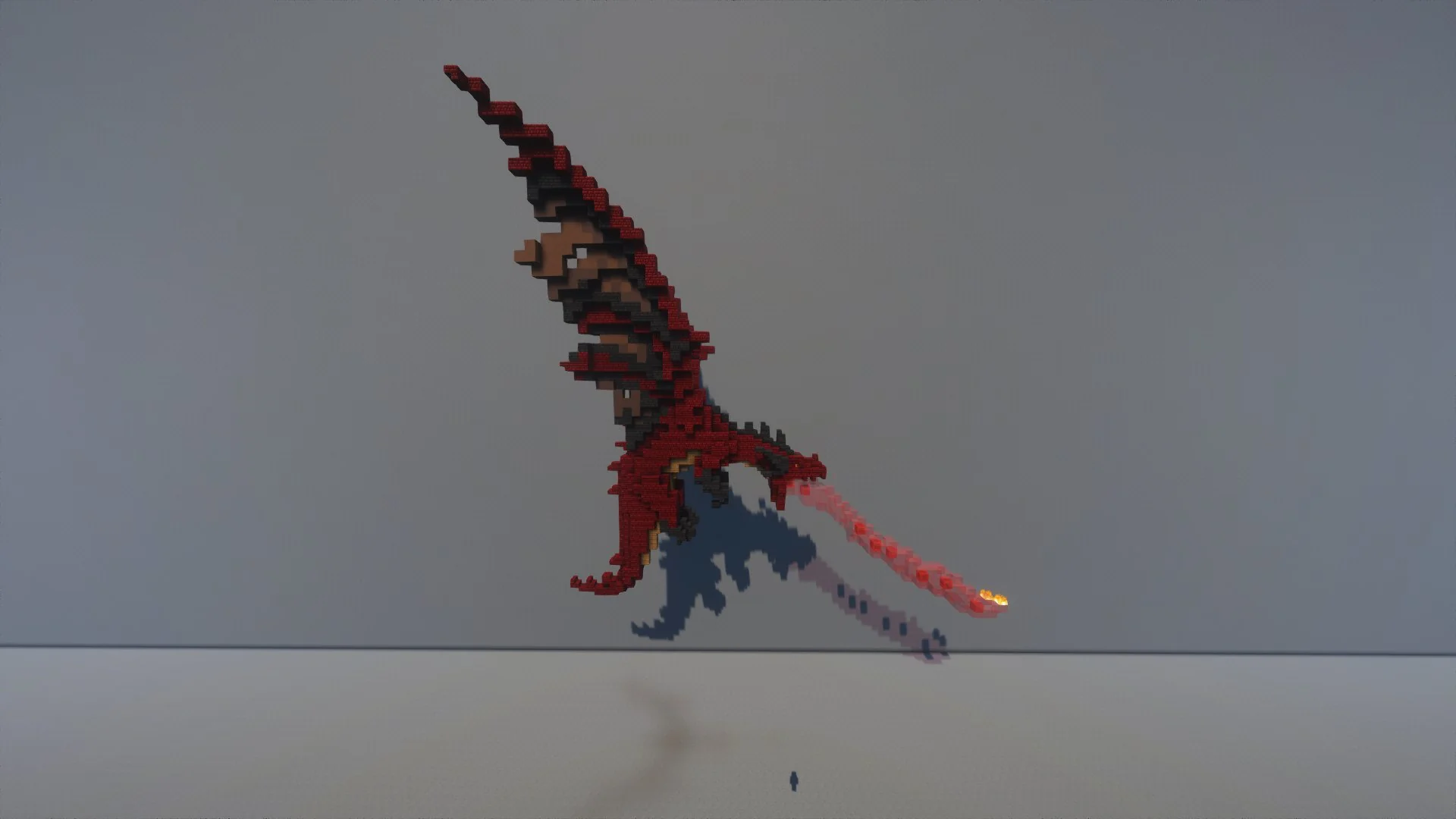 Red Dragon Statue