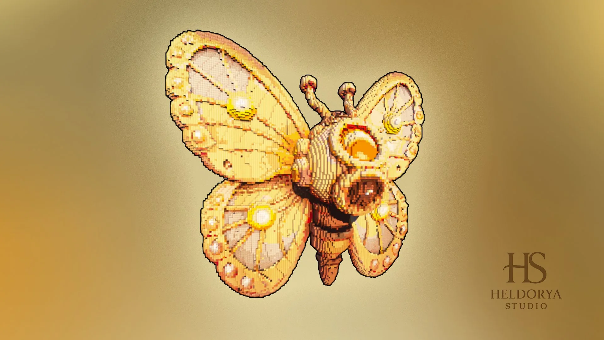 Steampunk Butterfly Statue - Futuristic