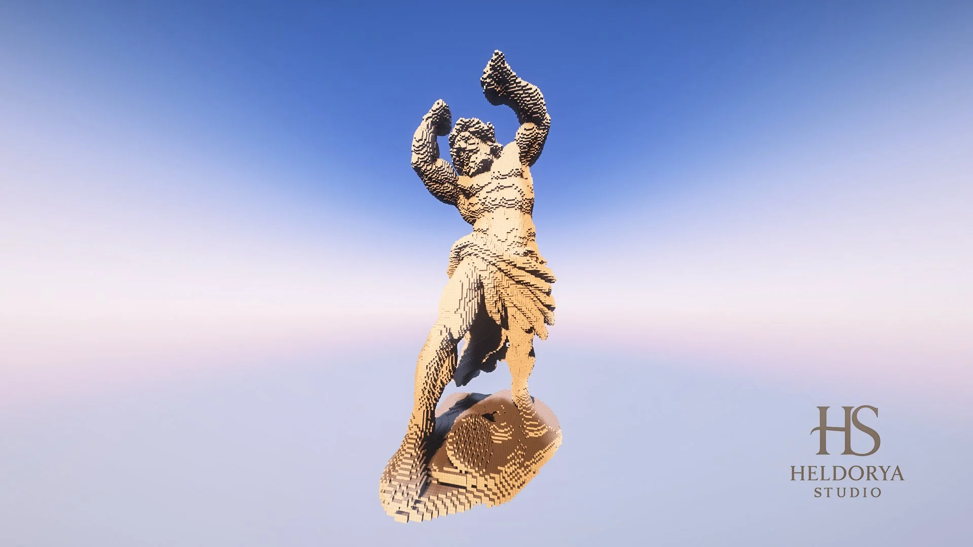 Zeus Statue - Smooth Stone